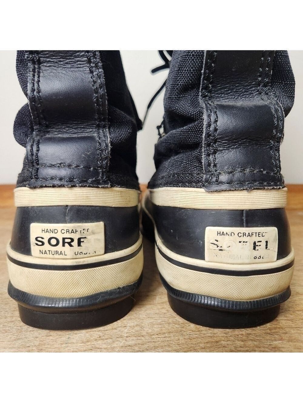 Sorel Winter Carnival Black & Cream Boots Womens Size 6 - Picture 6 of 9